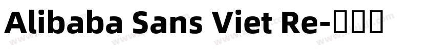 Alibaba Sans Viet Re字体转换